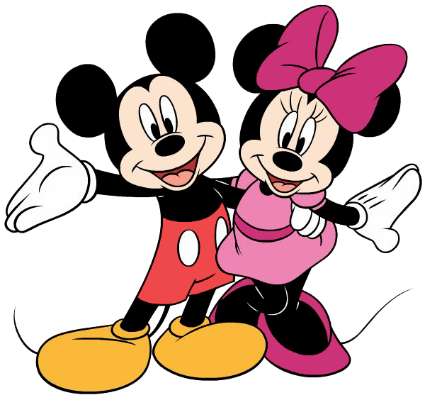 Mickey and Minnie Mouse Logo 04 vinyl decal